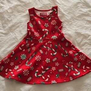 Happy Holiday dress, 4-5 years, euc, stretchy